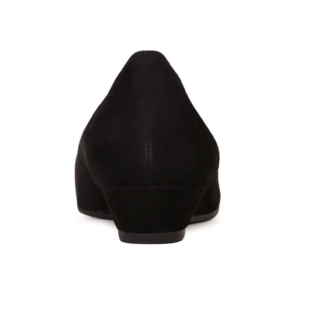 Gabor Chester – Women's Court Shoe – Black Suede – 3026.01.001