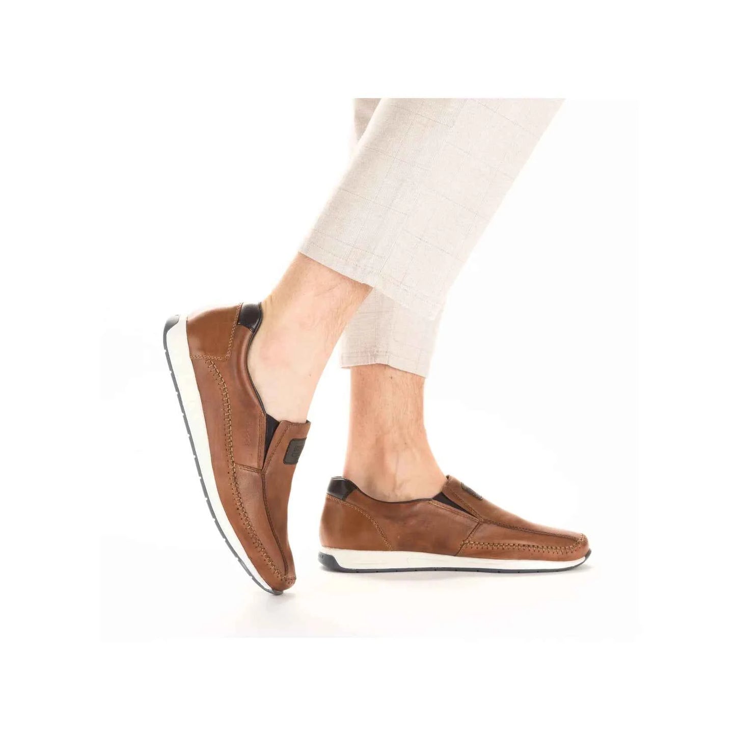 Rieker Men's Casual Slip-on Shoe – Brown | 11962-25