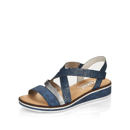 Rieker V3663-14 Blue combi