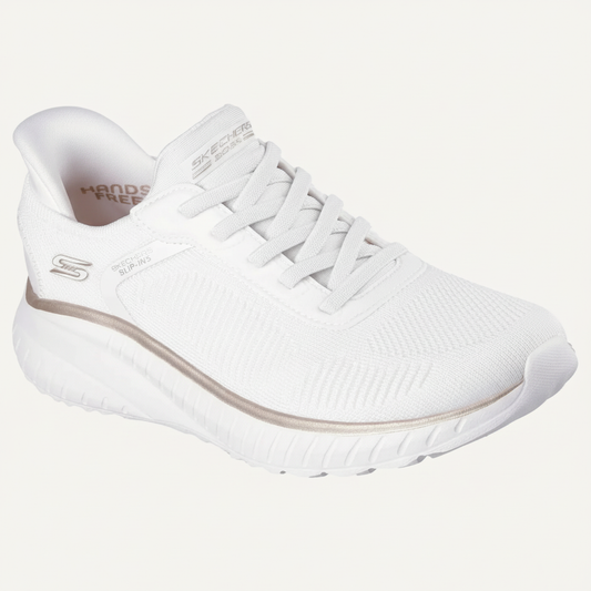 Skechers Slip-ins: BOBS Sport Squad Chaos - White Gold - 117497 WTGD