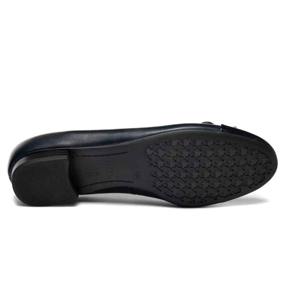 Ara Bari ballet flat with textured black outsole and low heel