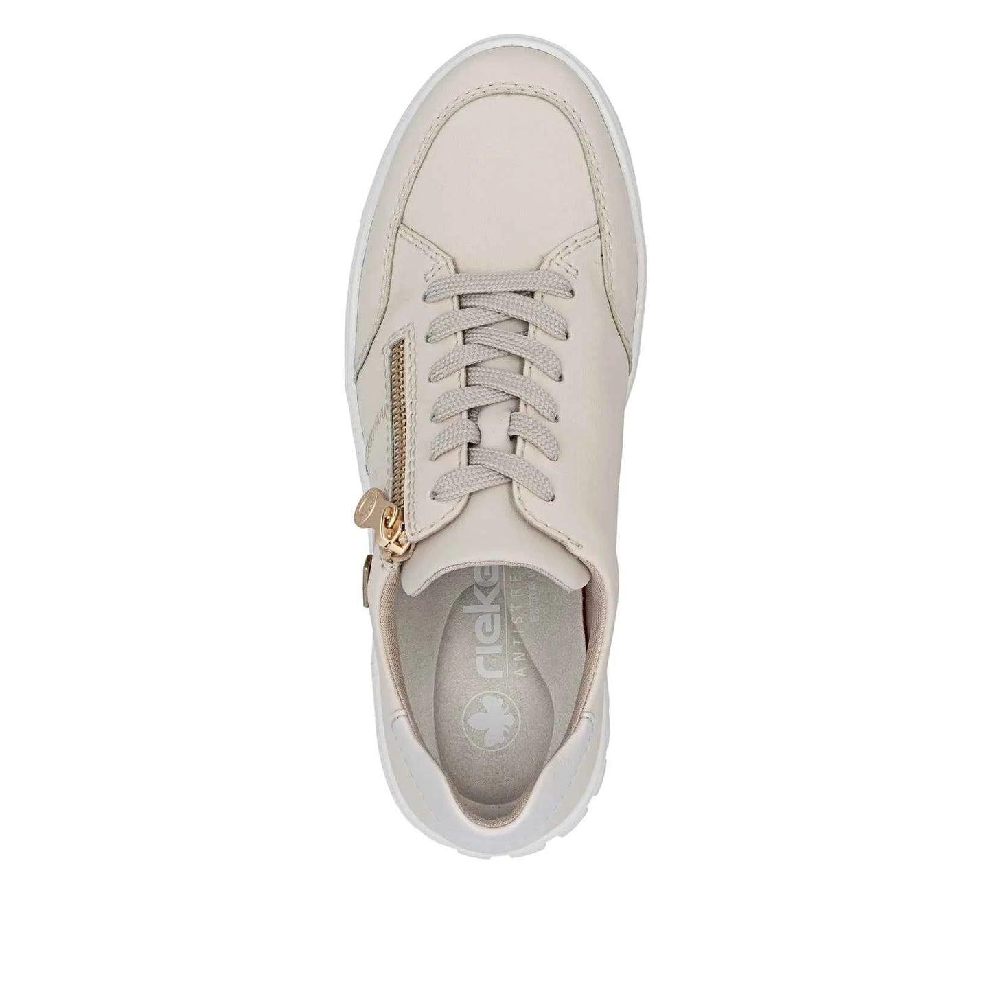 Rieker Women's Lace-up Shoe - Beige - N1301-60 - 2