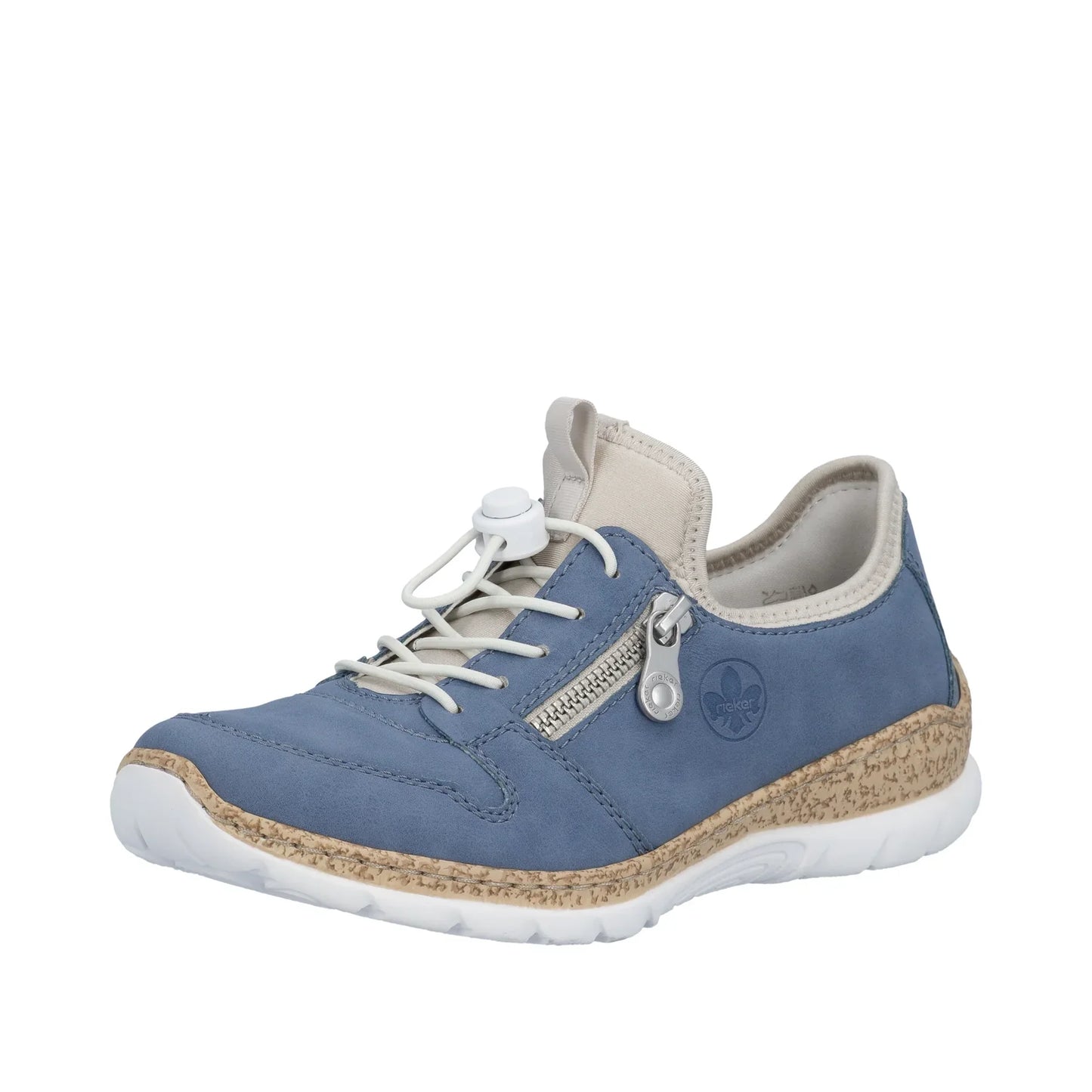 Rieker Women's Slip-on Shoe - Blue - N42G0-14.
