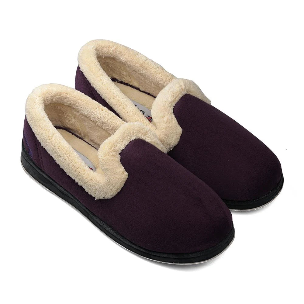 Padders Repose – Women's Wide-Fit Slipper – Lilac/Wisteria