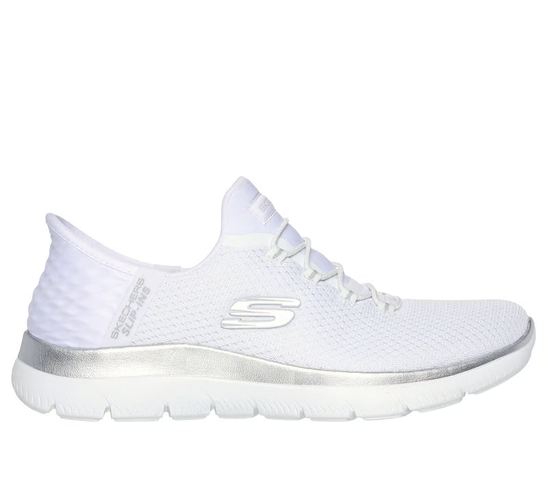 Skechers Slip-ins Summits – Diamond Dream – White/Silver – 150123 WSL