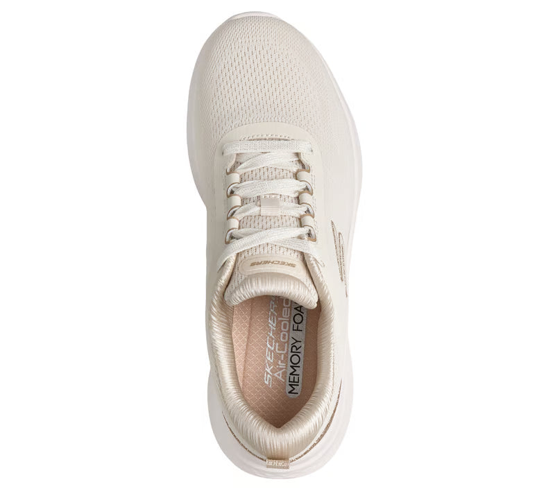 Skechers Vegan Lace-Up Skech-Lite Pro 2.0 Brilliant Shimmer – Natural/Gold – 150629 NTGD