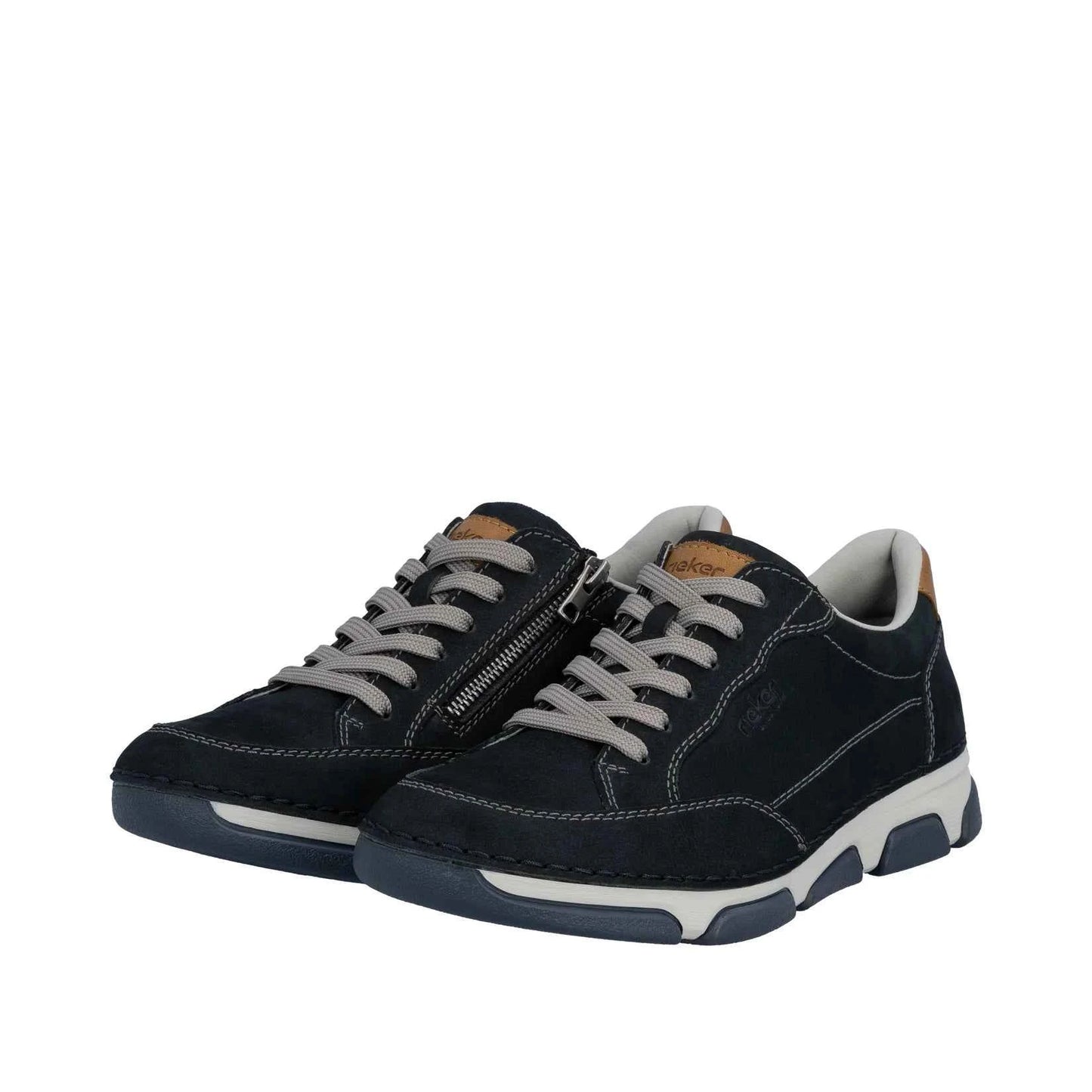 Rieker Men's Casual Lace-up Shoe - Blue | 15900-14