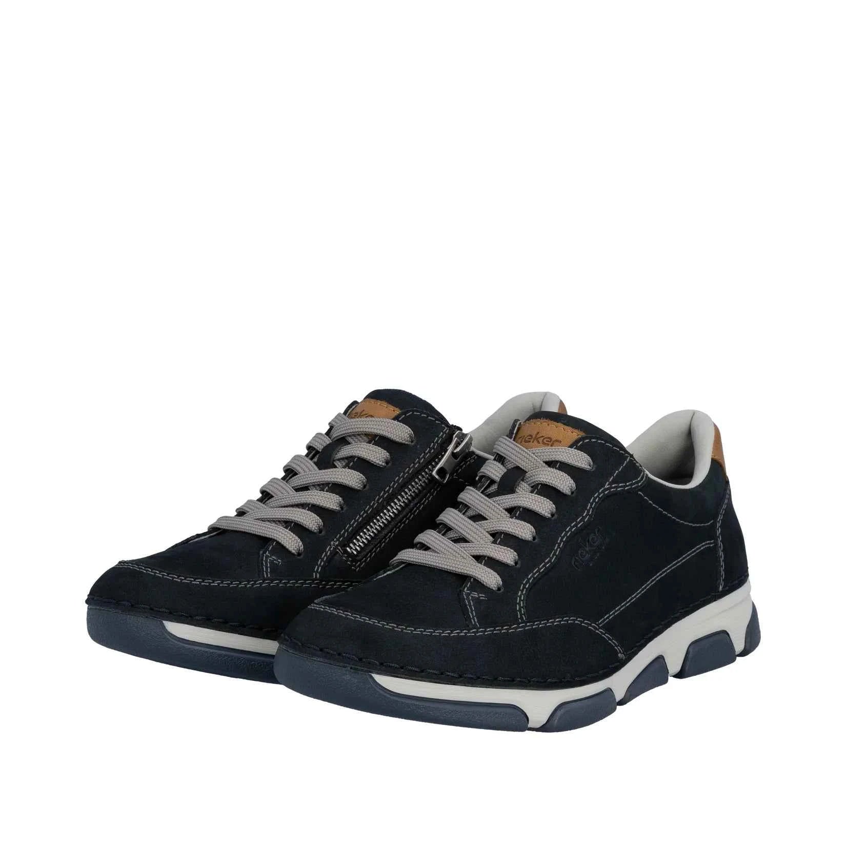 Rieker Men's Casual Lace-up Shoe - Blue | 15900-14