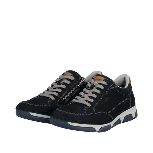 Rieker Men's Casual Lace-up Shoe - Blue | 15900-14