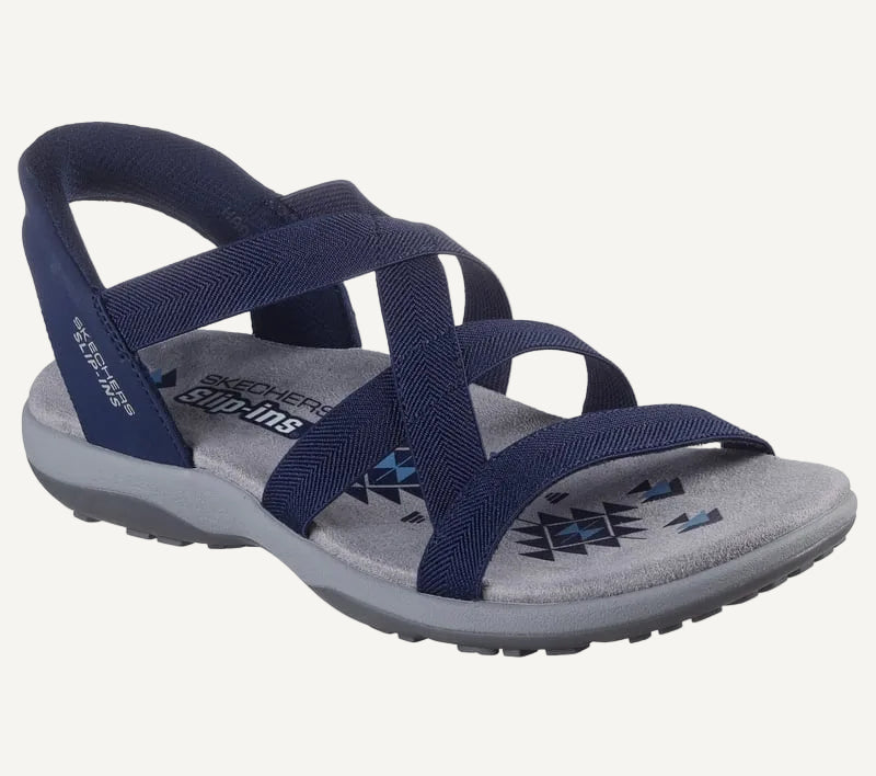 Skechers Slip-ins: Reggae Slim - Stretch Flex - Navy - 163460 NVY
