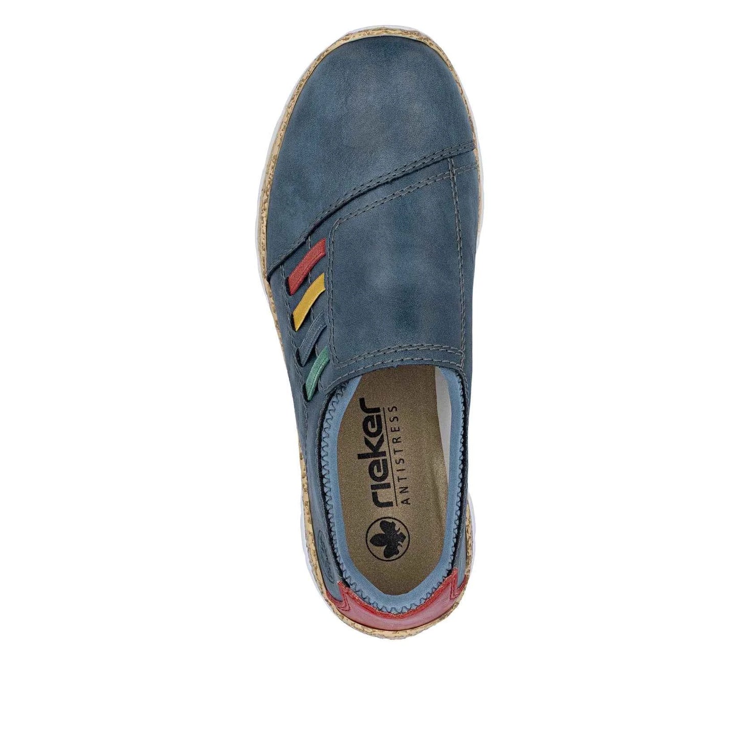 Rieker Women's Casual Slip-on Shoe - Blue - N4264-14