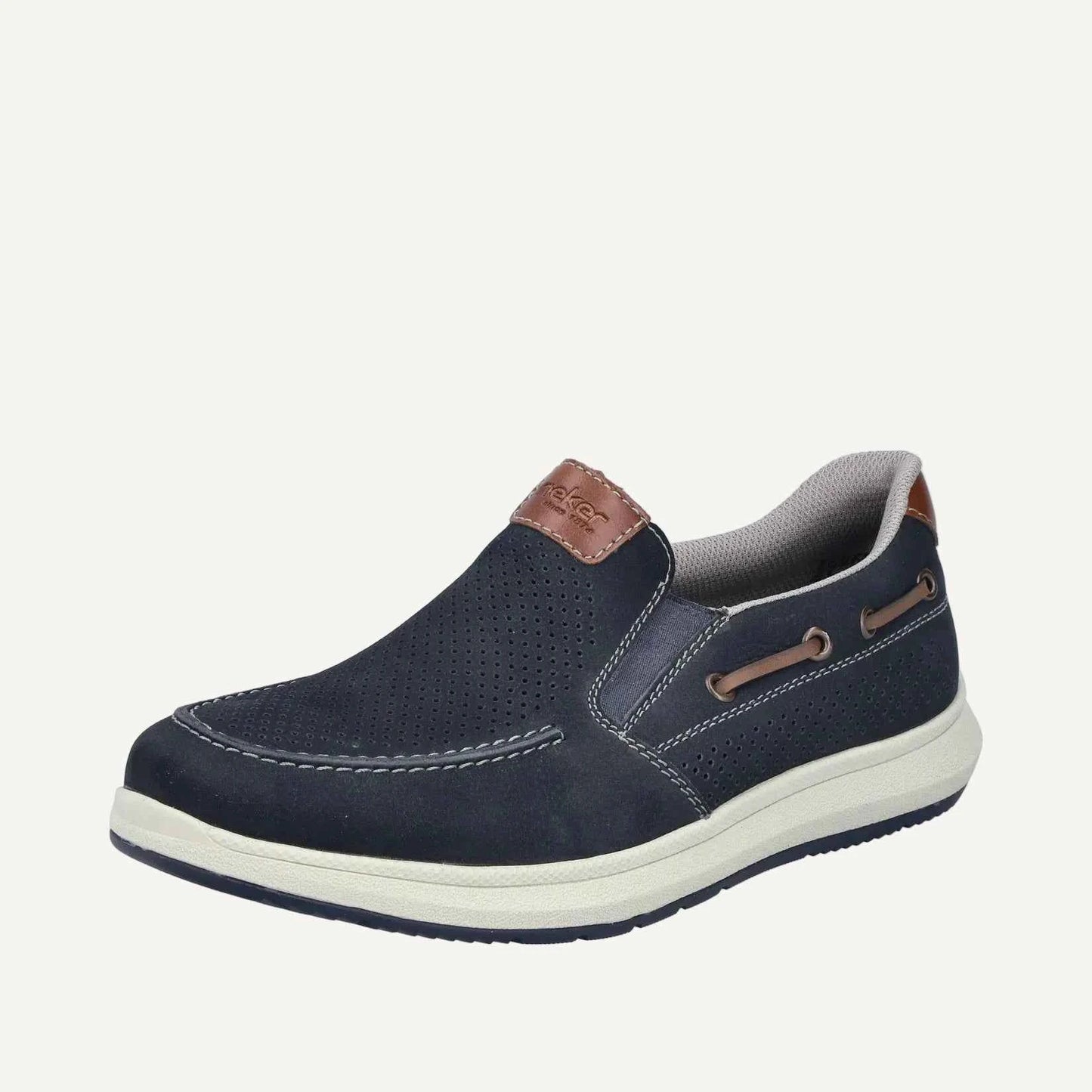 Rieker Men's Comfort Slip-on Shoe - Blue | 16968-14