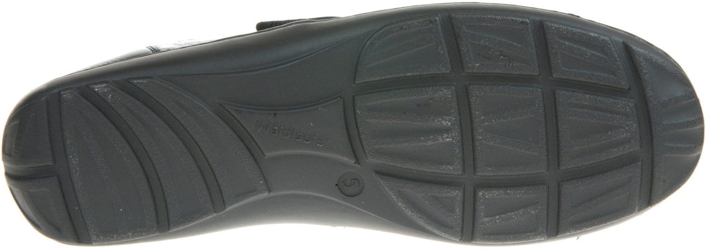 Waldlaufer Henni 496H31 – Black Patent | Women's Wide-Fit Patent Leather Shoe