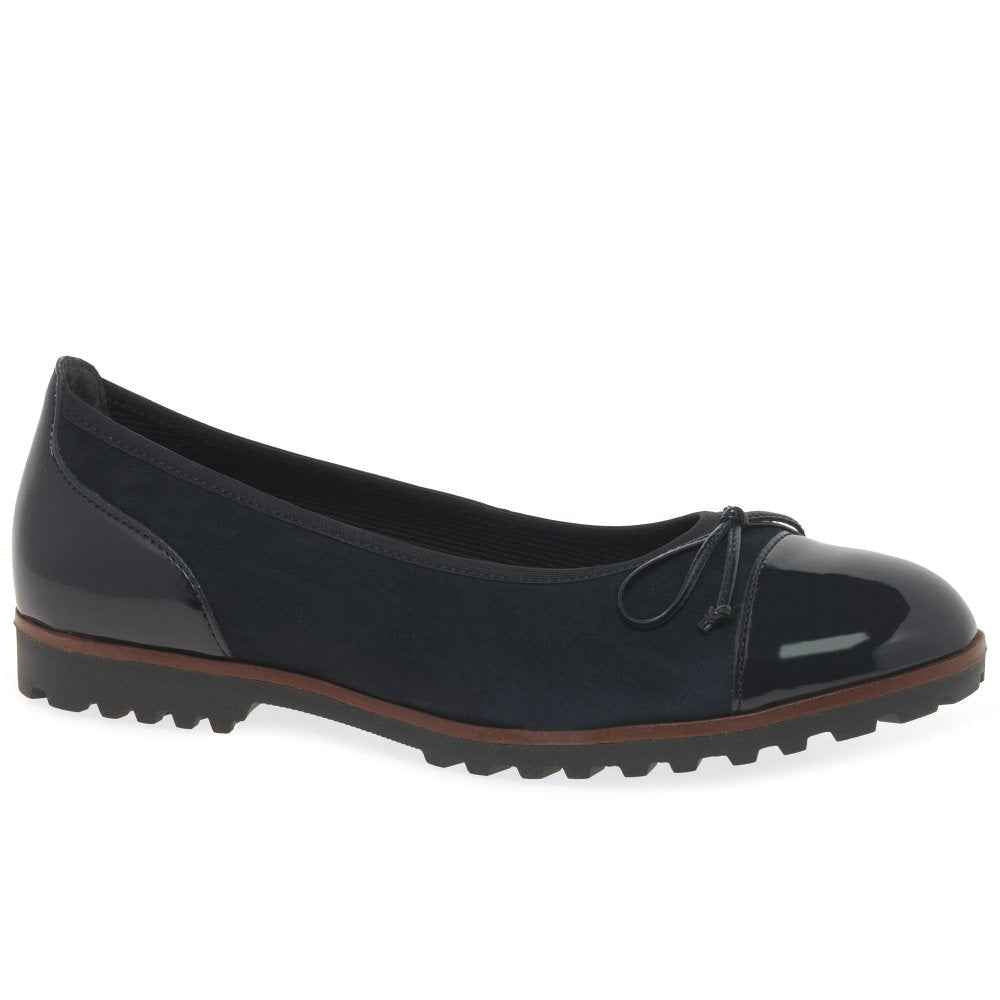 Gabor Temptation – Women's Ballerina Pump – Navy – 3007.01.006