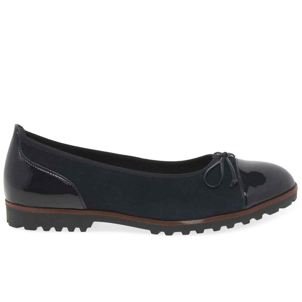 Gabor Temptation – Women's Ballerina Pump – Navy – 3007.01.006