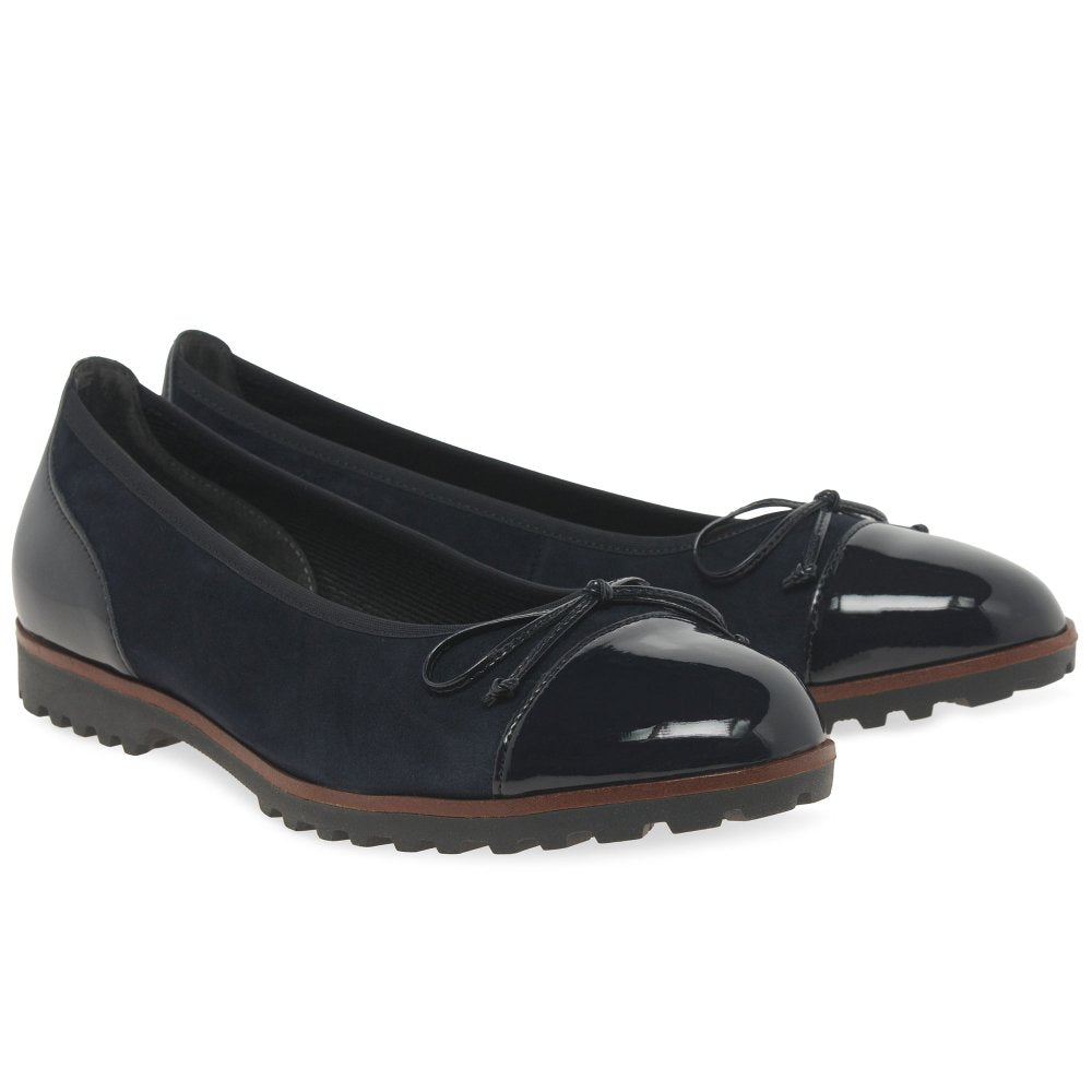 Gabor Temptation – Women's Ballerina Pump – Navy – 3007.01.006
