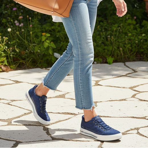 Skechers Arch Fit Arcade Cuddle Steps Hands Free Slip-ins – Navy – 177209 NVY