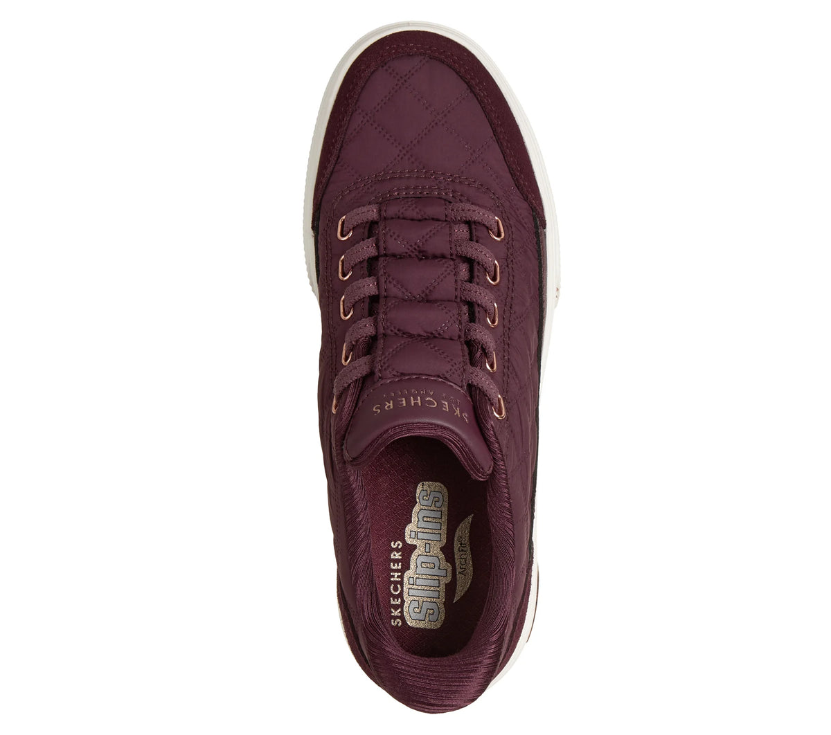 Skechers Slip-ins: Arch Fit Arcade - Cozy Fit Cuddle Steps – 177209 WINE – Women's Trainer – Wine