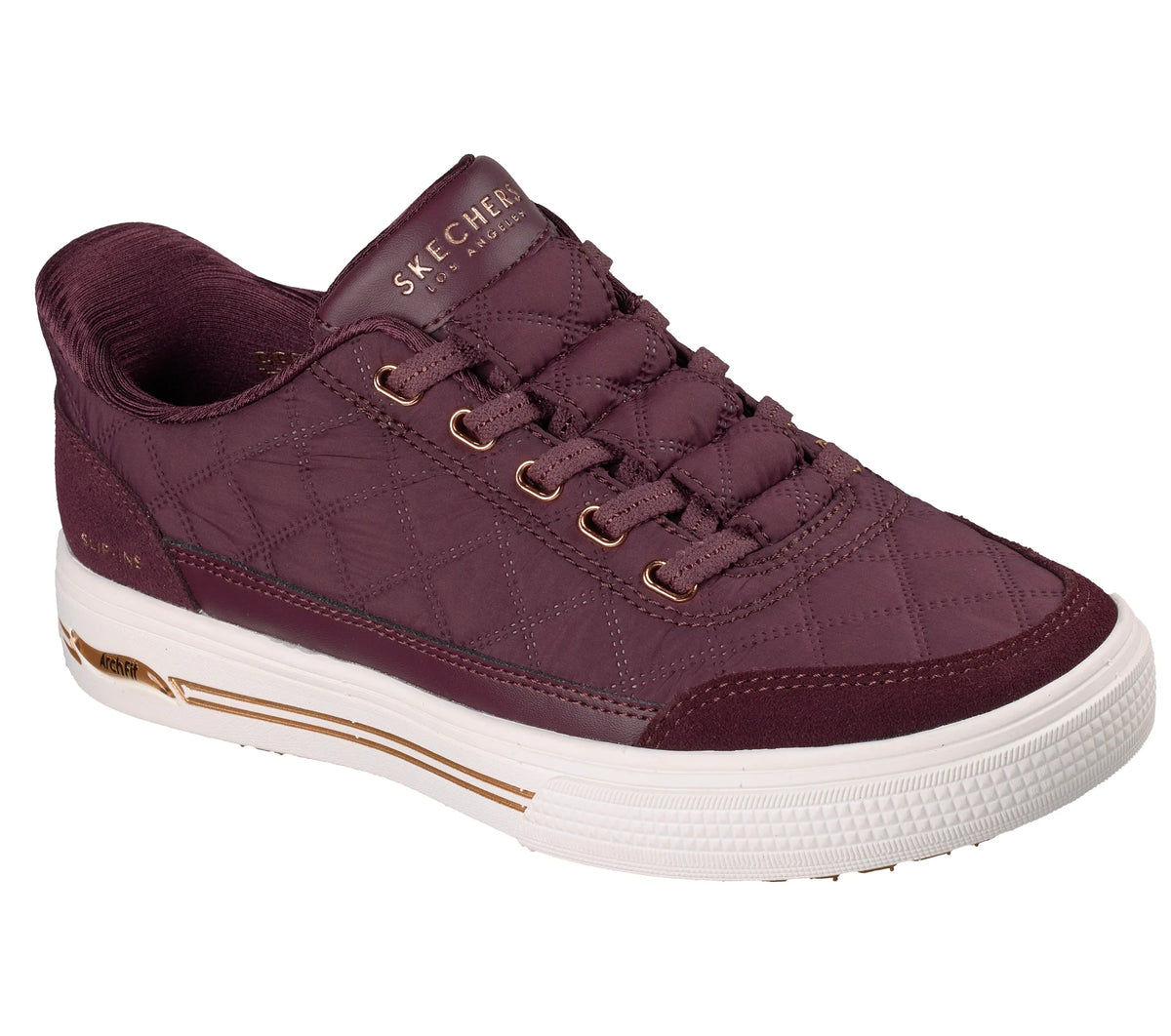 Skechers Slip-ins: Arch Fit Arcade - Cozy Fit Cuddle Steps – 177209 WINE – Women's Trainer – Wine