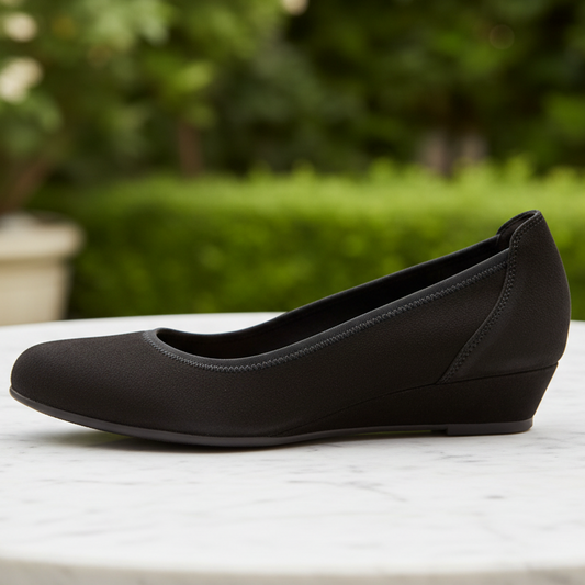 Gabor Chester – Women's Court Shoe – Black Suede – 3026.01.001