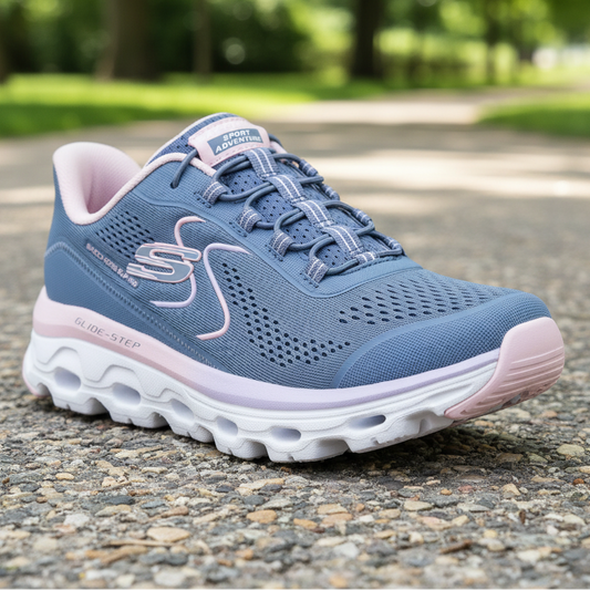 Skechers Slip-ins Glide-Step Sole – Women's Trainer – Slate/Pink – 180272 SLTP