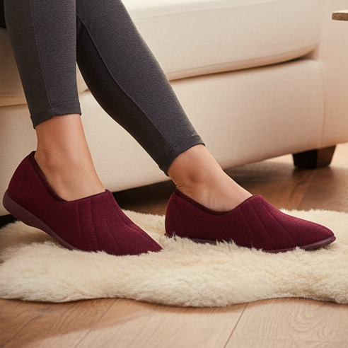 GBS Audrey – Women's Slipper – Burgundy