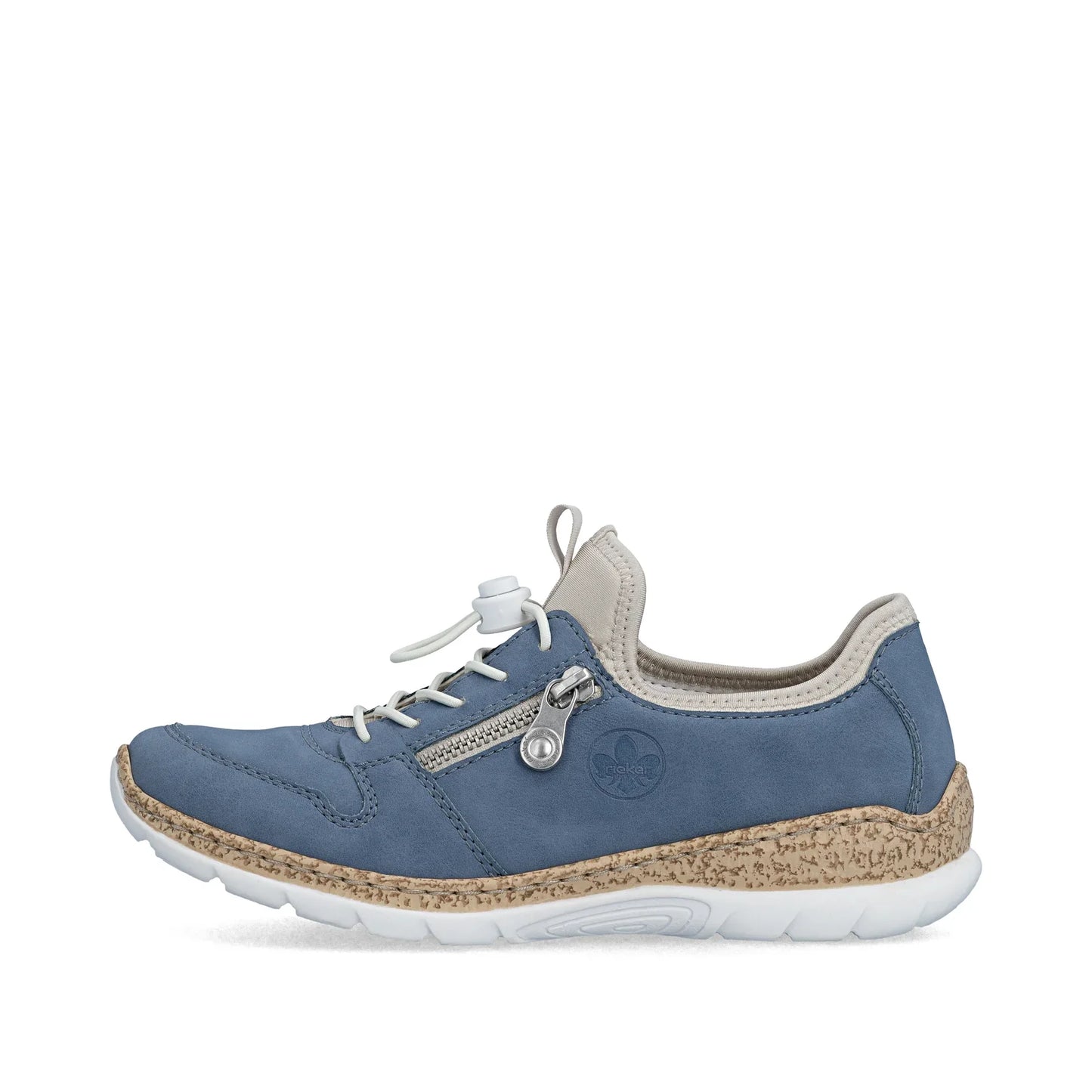 Rieker Women's Slip-on Shoe - Blue - N42G0-14.