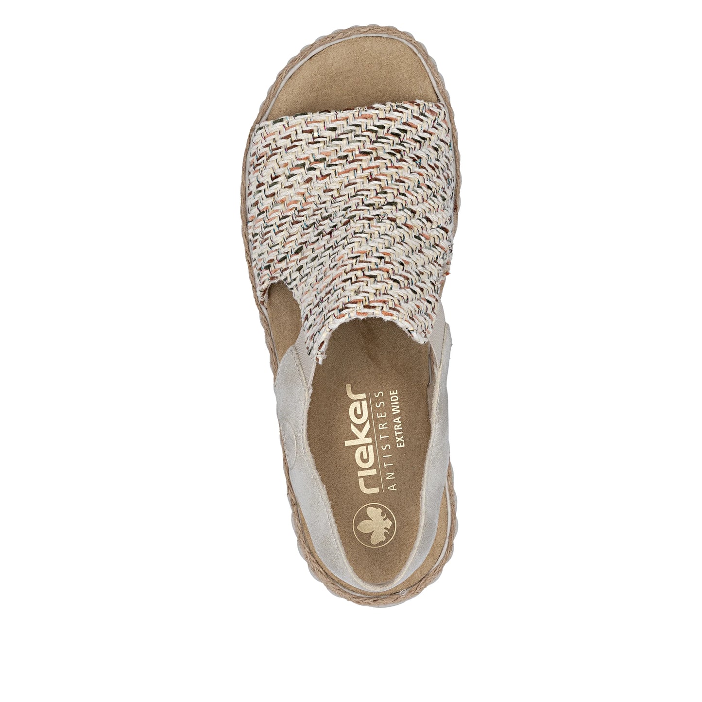 Rieker Women's Wedge Sandal - Beige | 69276-60