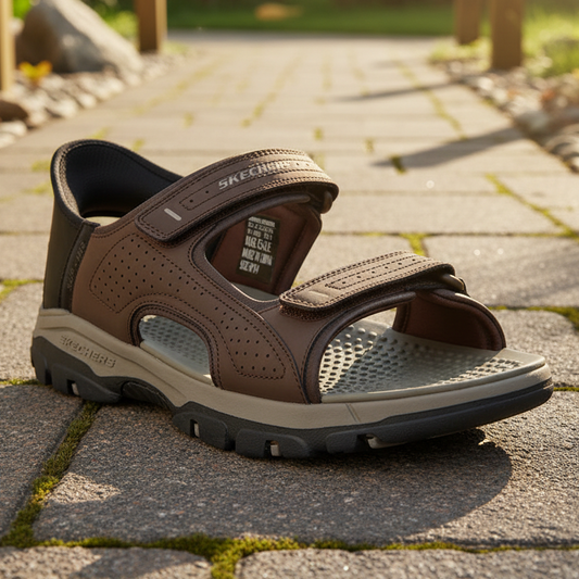 Skechers Slip-ins Relaxed Fit Tresmen Reece – Men's Sandal – Chocolate – 205289 CHOC