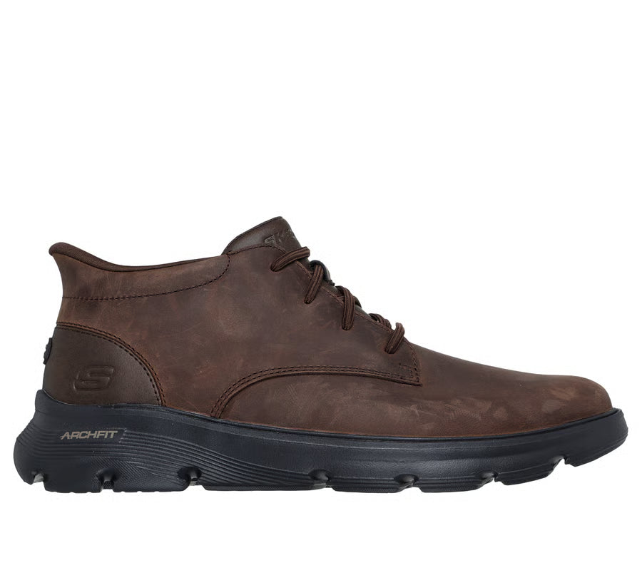 Skechers Slip-ins: Arch Fit Garza Ridley – 205514 COC – Men's Chukka Boot – Cocoa