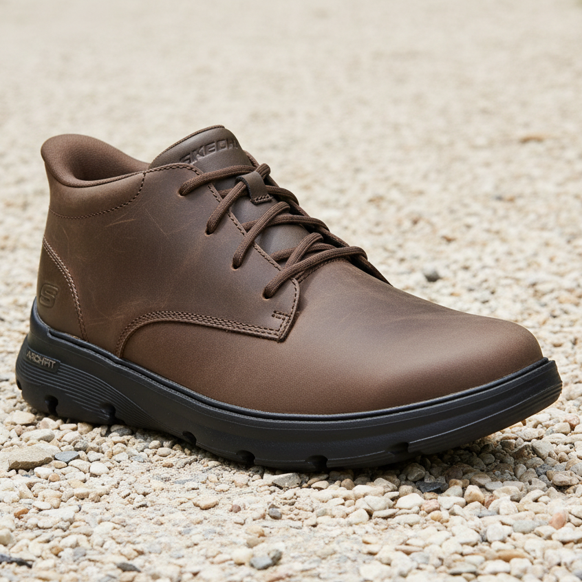 Skechers Slip-ins: Arch Fit Garza Ridley – 205514 COC – Men's Chukka Boot – Cocoa