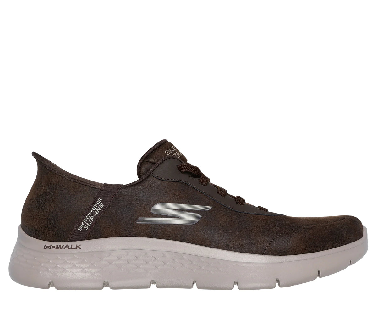Skechers Slip-ins: GO WALK Flex Smooth Motion – 216326 BRN – Men's Trainer – Brown
