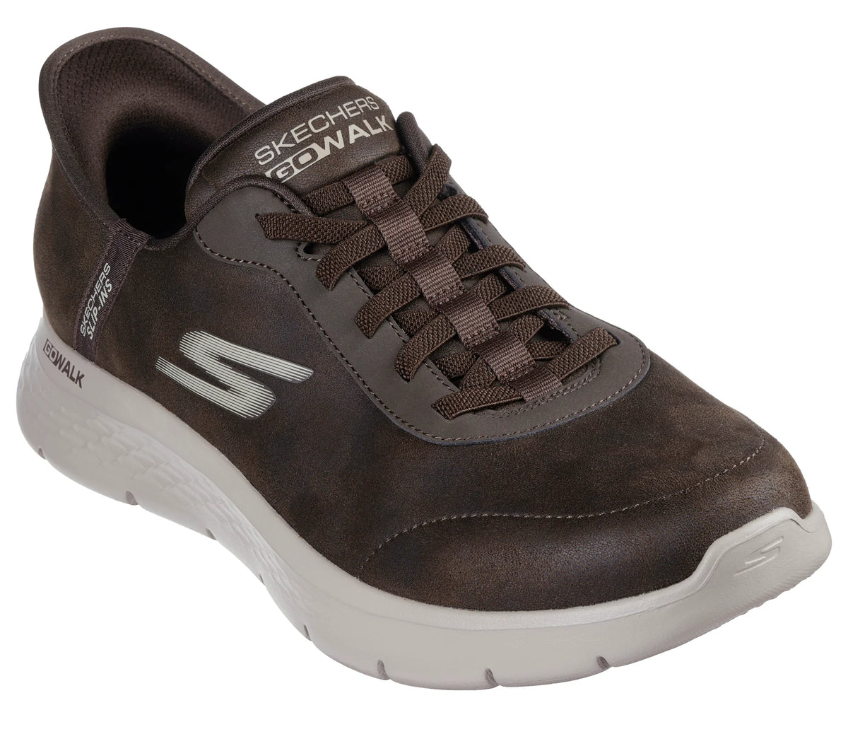 Skechers Slip-ins: GO WALK Flex Smooth Motion – 216326 BRN – Men's Trainer – Brown