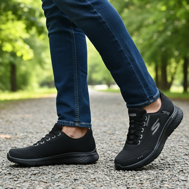 Skechers Slip-ins GO WALK Flex Waterproof – Men's Trainer – Black – 216330 BBK