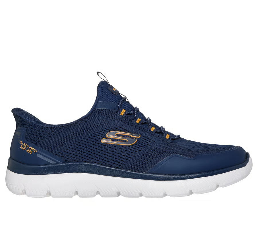 Skechers Slip-ins Summits Top Rate – Men's Trainer – Navy/Yellow – 233045 NVYL