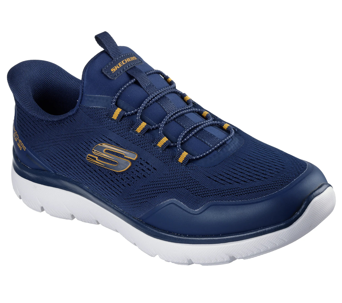 Skechers Slip-ins Summits Top Rate – Men's Trainer – Navy/Yellow – 233045 NVYL