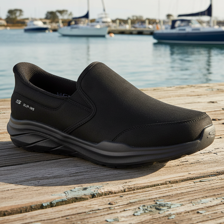 Skechers Hands Free Slip-ins Equalizer 6.0 Zorlo – Men's Trainers – Black – 233107 BBK