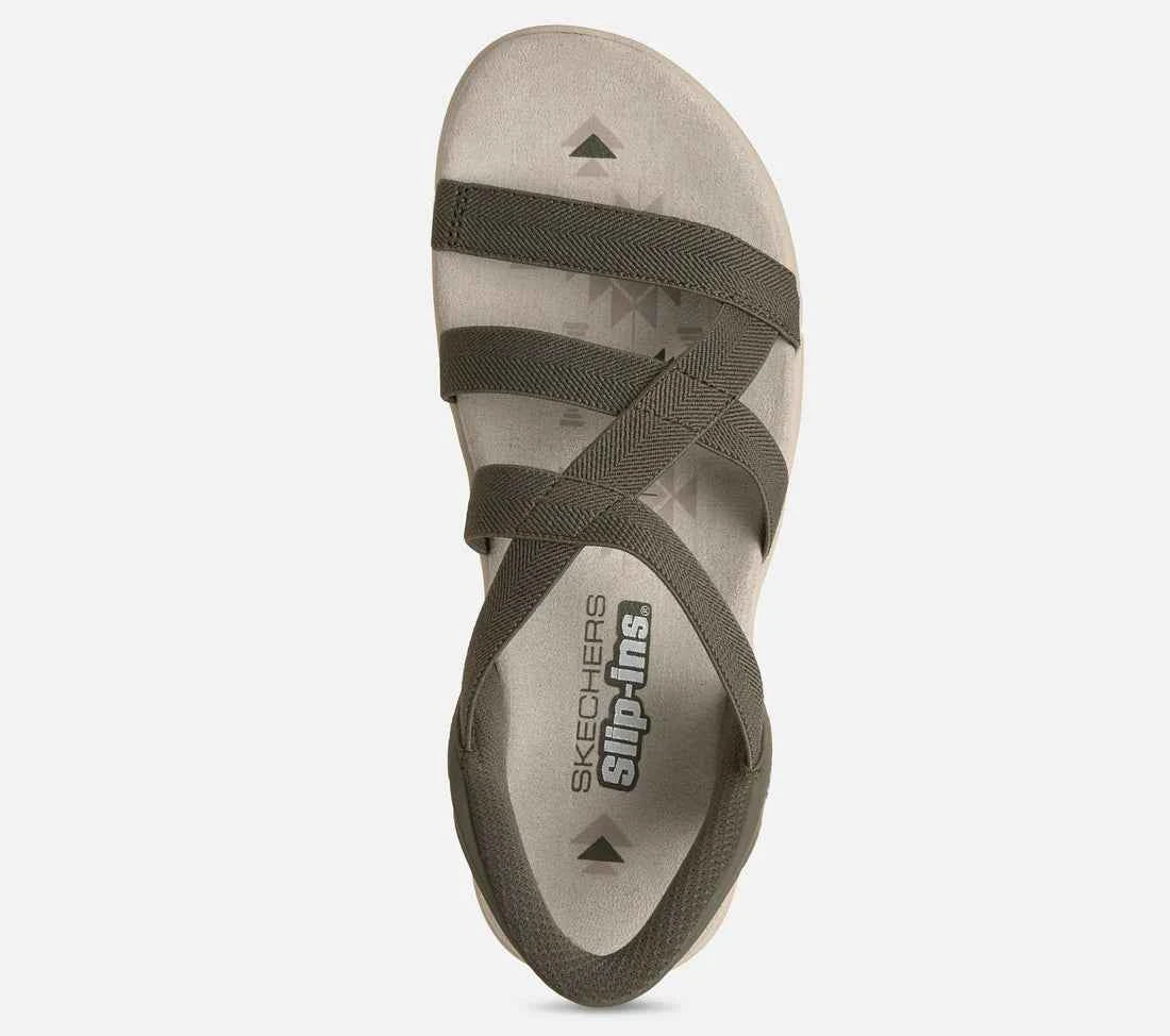 Skechers Slip-ins: Reggae Slim - Stretch Flex - Olive - 163460 OLV - 2