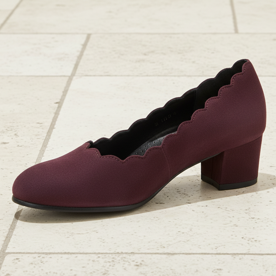 Gabor Gigi – Women's Court Shoe – Mulberry Suede – 3006.01.005
