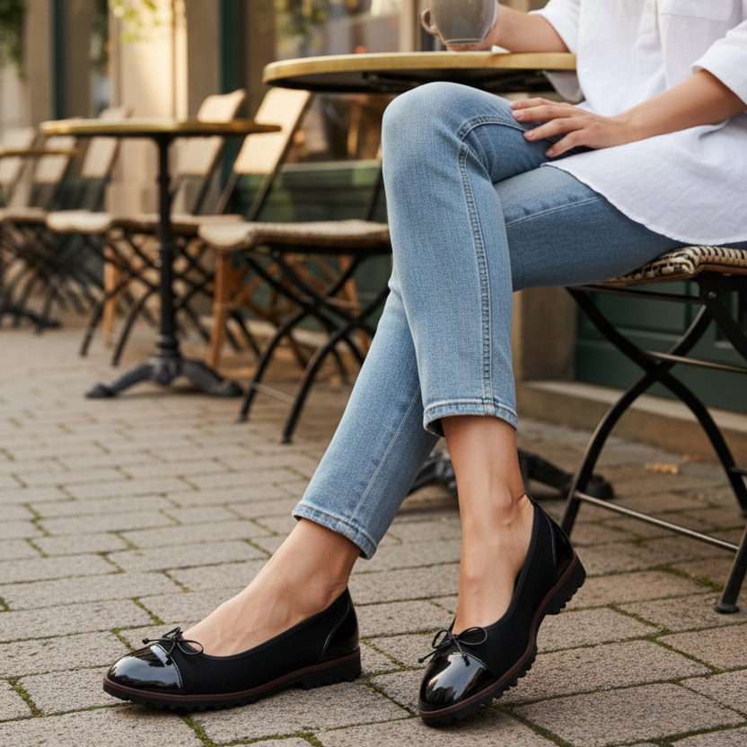 Gabor Temptation – Women's Ballerina Pump – Black – 3007.01.007
