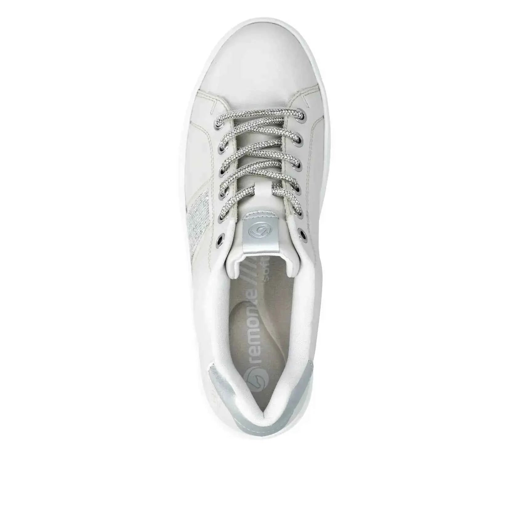 Remonte Women's Trainer - Silver/Platinum - D1C10-90