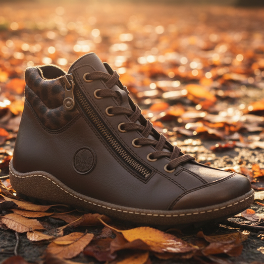 Rieker L7514 – Women's Lace-Up Ankle Boot – Brown – L7514-25