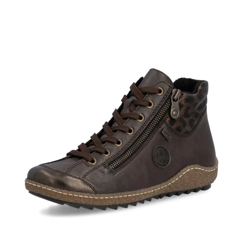 Rieker L7514 – Women's Lace-Up Ankle Boot – Brown – L7514-25