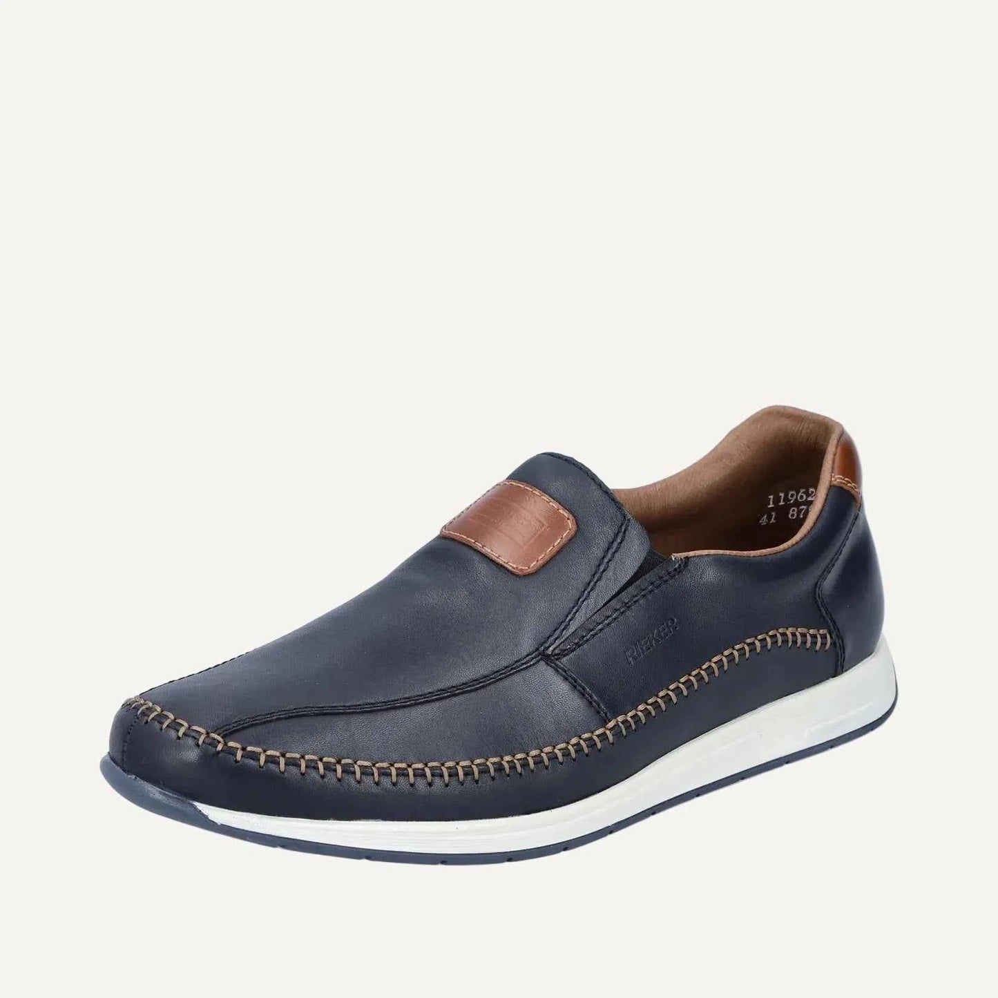 Rieker Men's Casual Slip-on Shoe – Blue | 11962-14