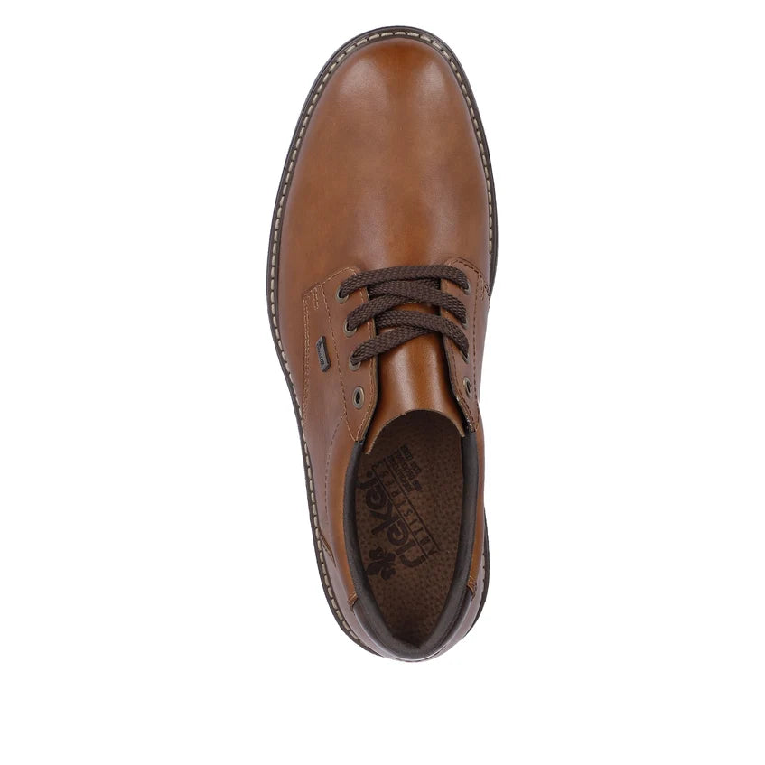Rieker 33101-24 – Men's Leather Lace-Up Shoe – Brown