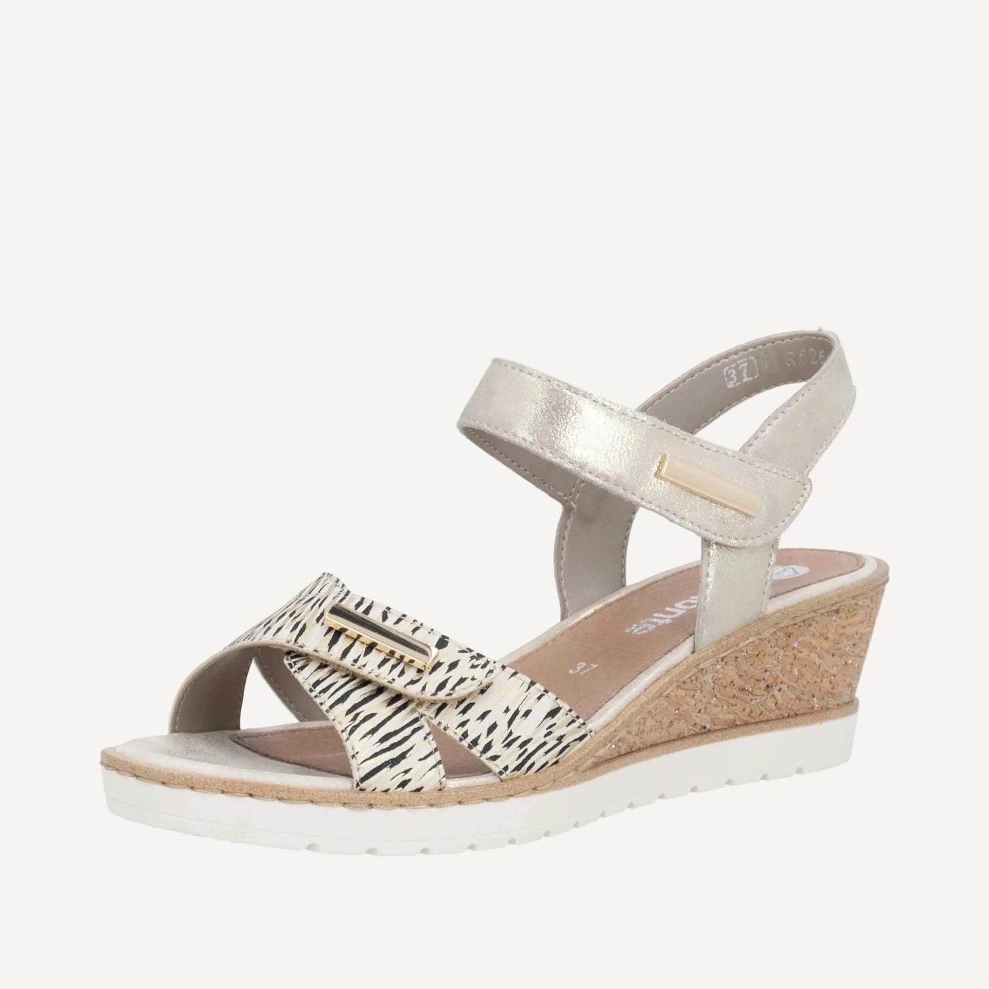remonte Women's Wedge Sandal - Gold | R6266-90