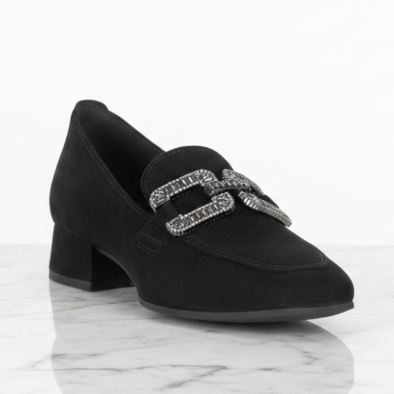 Gabor Gift – Women's Loafer – Black Suede – 4002.02.001
