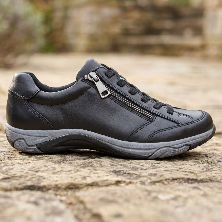 Free Spirit Hadlee – Black – Women's Leather Shoe