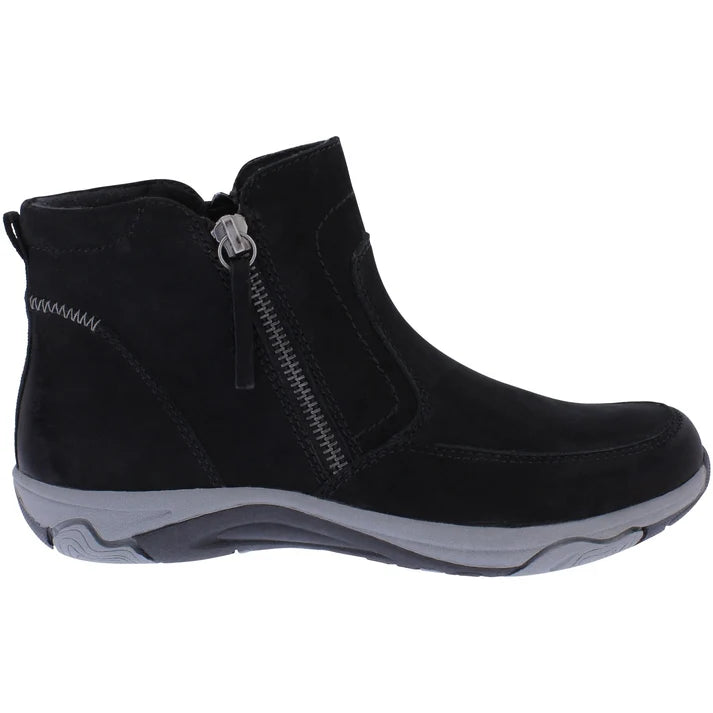 Free Spirit Veda – Black – Women's Leather Ankle Boot