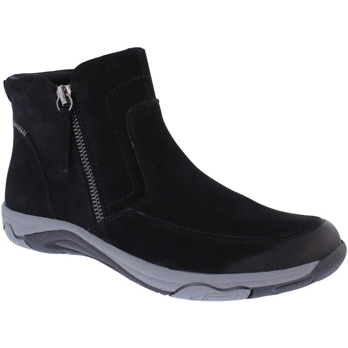 Free Spirit Veda – Black – Women's Leather Ankle Boot